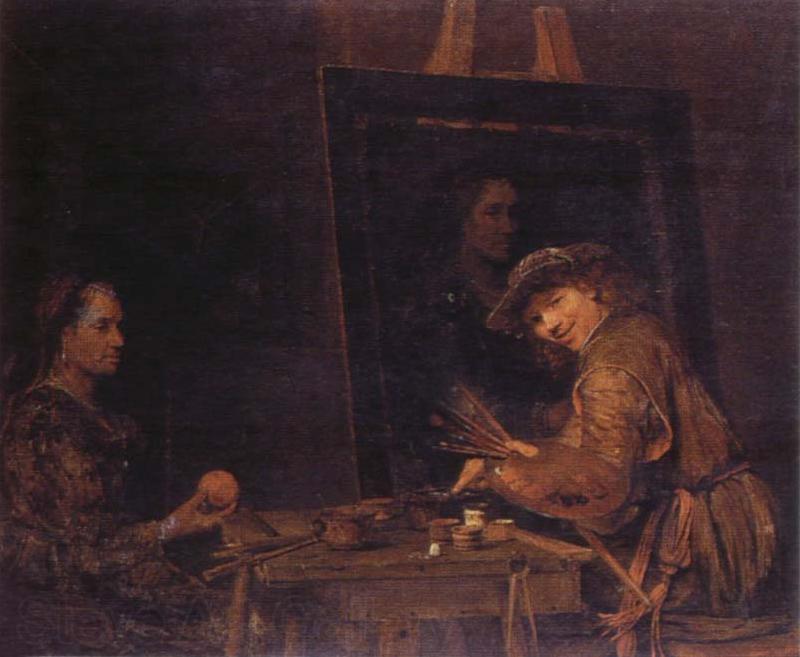 REMBRANDT Harmenszoon van Rijn Self-Portrait Laughing Norge oil painting art